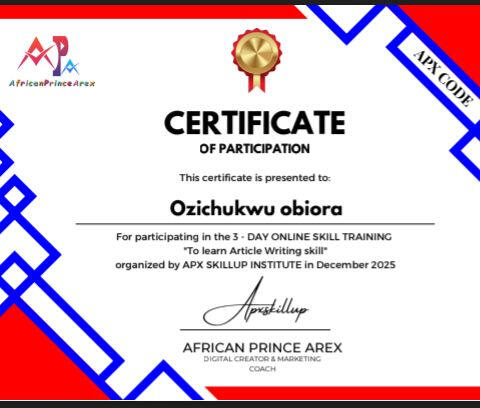 My certificate of a digital skill I acquired My certificate of a digital skill I acquired